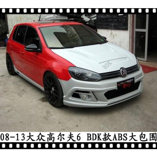 Applicable to Trbt Volkswagen Golf 6 Big Bar with Fog Lamp R20 Front Surround Bumper Side Skirt Rail