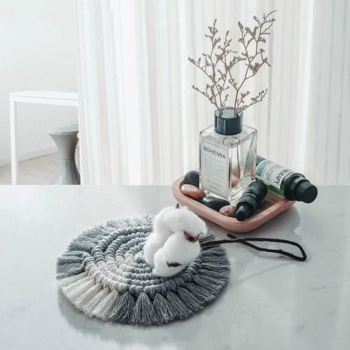 Placemat Bohemian Coaster Cotton Coffee Table Decor Boho Tea Coaster Nordic Kitchen Dish Place Mat Kitchen Table Accessories