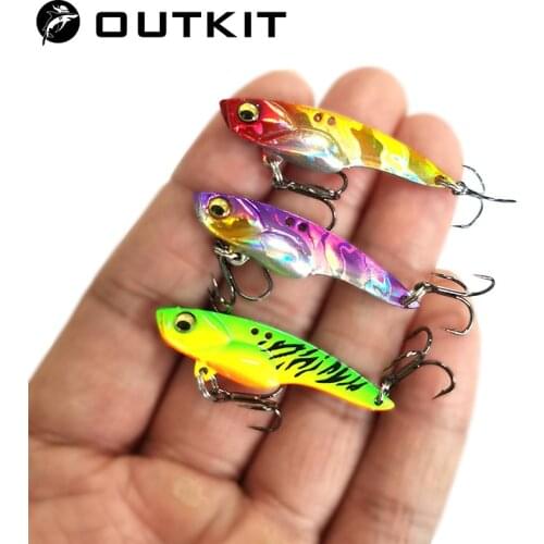 New 3.5g/14g Ice Metal Fishing Lure Artificial Crankbait Vib Lures For Winter Fishing Vibration Jerkbait Wobblers River Tackle