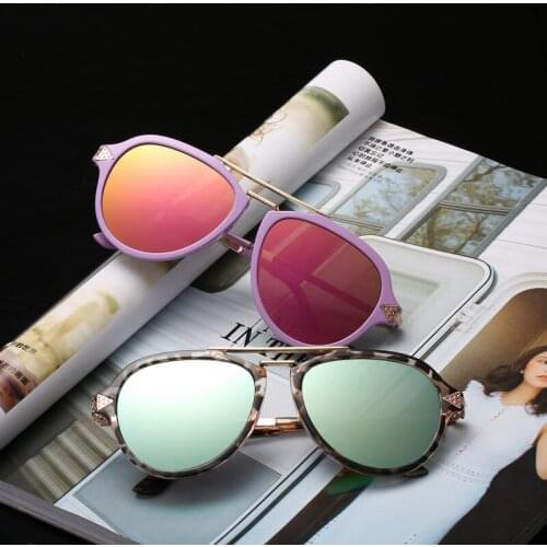 Manufacturer competitive price fashion personality semi metal plastic sunglasses