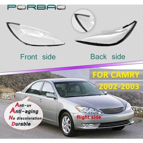 Front Headlamp Lampshades 01-05 Transparent Lamp Shell Masks for Toyota Camry ACV40 Headlight Glass Lens Cover Replacement DIY