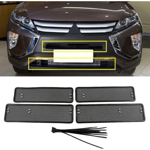 Car front hood water tank protection net insect net for Mitsubishi Eclipse Cross 2018 2019 2020 Car Styling Insect Grill Net