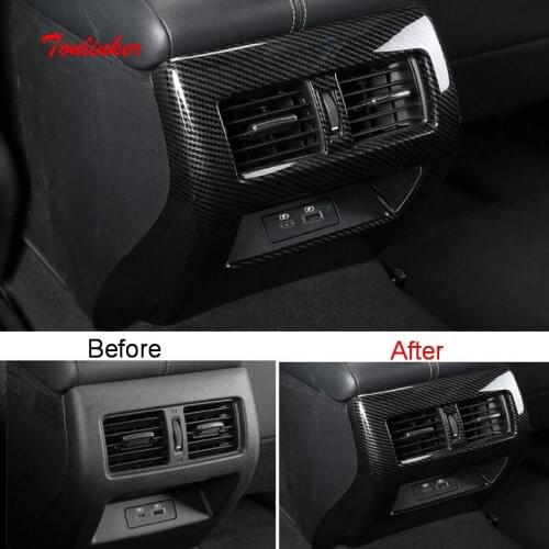 Tonlinker Interior Back Air Vent Outlet Cover sticker for Nissan ALTIMA 2019 Car Styling 1 PCS ABS/Stainless steel Cover sticker