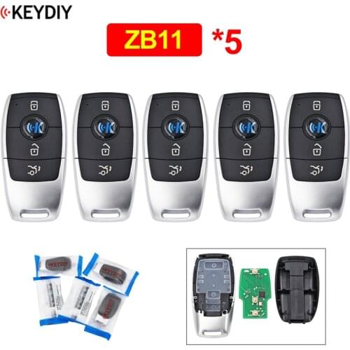 5Pcs/Lot KEYDIY Universal KD Smart Key ZB11 Car Key Remote Replacement for KD-X2 Fit for More than 2000 Models