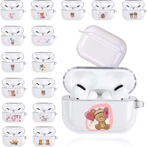 Earphone Case for Apple AirPods Pro Cute Pattern Anti-fall Sticker Bluetooth for AirPods 3 Earphone Accessories Skin
