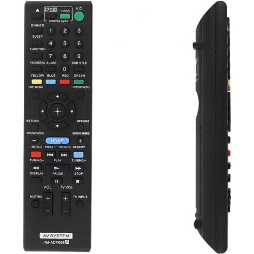 ABS IR 433MHz Replacement TV Remote Control AV System with Long Remote Control Distance Suitable for Sony RM-ADP069