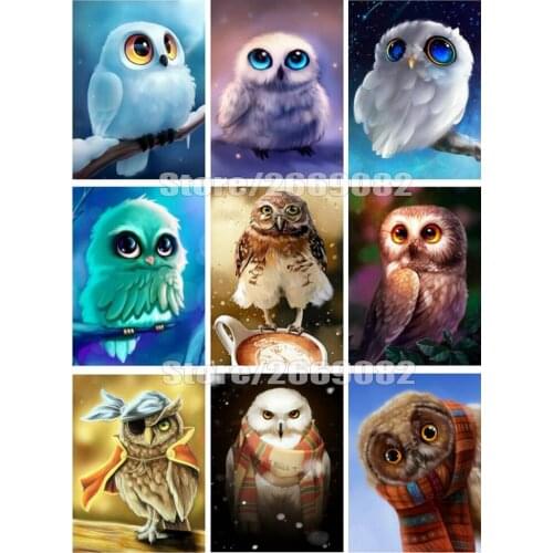 Diamond Painting Owl Mosaic Decorations For Home Embroidery Animal Cross Stitch Diamond Art Christmas gifts TT1738