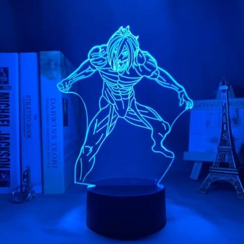 Anime 3d Light Attack on Titan Table Lamp for Home Decoration Birthday Gift Manga Attack on Titan LED Night Light Lamp