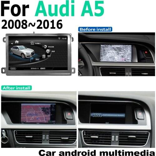 7" Android car multimedia player For Audi A5 8T 8F 2008~2016 MMI Navigation Navi GPS BT Support 4G 3G WiFi Radio stereo
