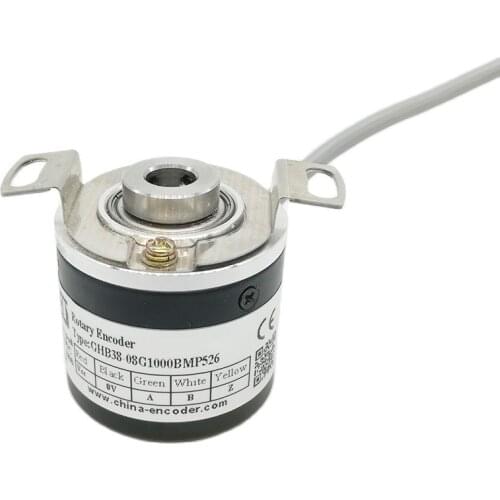CALT 38mm outer Optical Rotary encoder 6mm Blind Hollow Shaft Incremental Encoder Push pull output