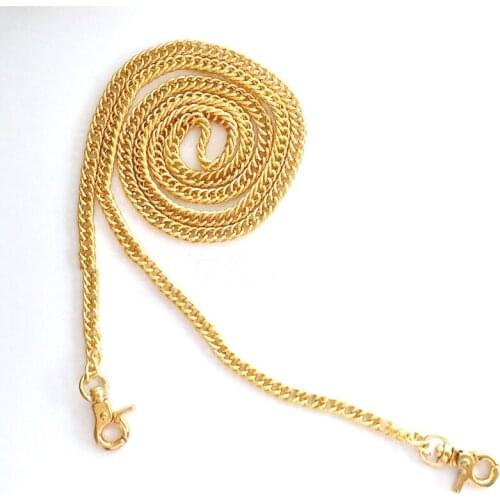 120CM Handbag Metal Chains for Bag DIY Purse Chain with Buckles Shoulder Bags Straps Handbag Handles Bag Parts & Accessories