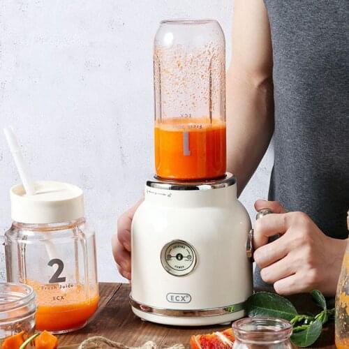 Retro Fruit Juicer Cup for Office Home Blender Smoothie Milk Shake Fresh Juice Extractor Quick Juicing Healthy Life Gift Idea