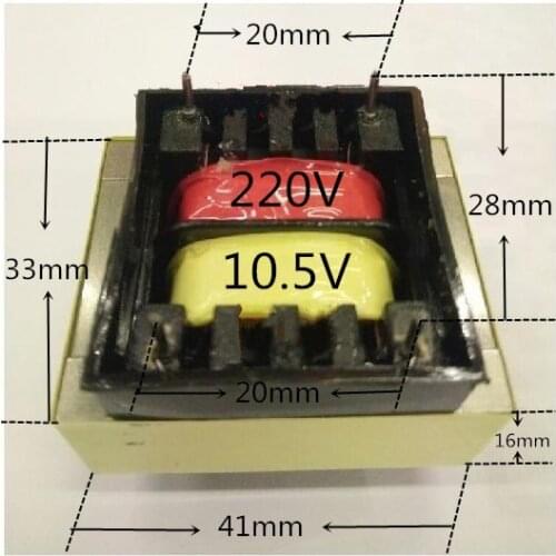 Canbo disinfection cabinet power transformer EI41*16 2+3 pin 4VA 220V/10V 350mA