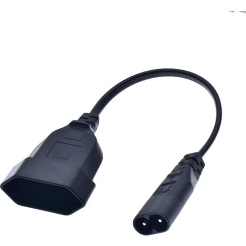 IEC320 C8 Male to Europe CEE7/16 Connector Female Power Extension Cable For PDU UPS