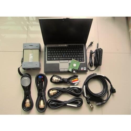 Super Red Mb Star C3 Full Set for Dell D630 Laptop Software 160gb Hdd Diagnostic Tool Car and Truck Ready to Use