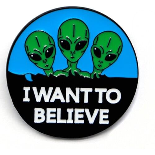 K2453 Funny Alien Creativity Enamel Pins Badge for Backpack Collar Lapel Pin Hat Jewelry Gifts for Friends