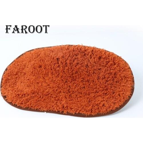 Faroot 40*60cm Bath Mat Bathroom Carpet Water Absorption Rug Shaggy Memory Foam Bathroom Mat kitchen Floor tapis salle de bain