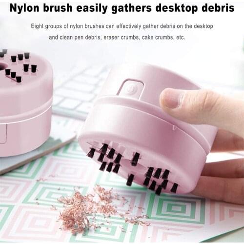 Mini Desktop Portable Vacuum Cleaner For Diamond Painting Tools Accessories Hand-Held Nylon Brush