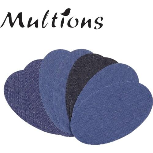 8Pcs Iron-on Patches Elbow Knee Repair Denim Patches for Clothing Sewing Applique Clothing Stickers DiY Sewing Repair Kits Tools