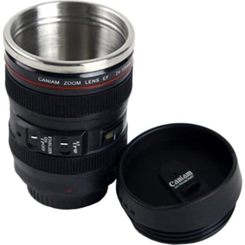 Stainless steel SLR Camera EF24-105mm Coffee Lens Mug 1:1 scale caniam coffee mug creative gift Generation 5 / 6