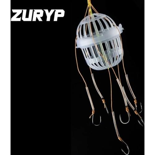 NEW Water Monsters Fishing Hooks Explosion Baits Cage Box Hook Spherical Cage Basket Feeder Holder Fishhook Pesca Tool Tackle