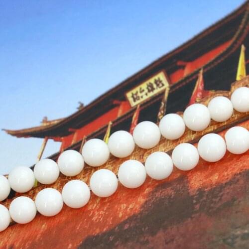 New hot selling! 6mm Tridacna round bead White stone loose beads, Fit making DIY exquisite Necklace Jewelry Gift