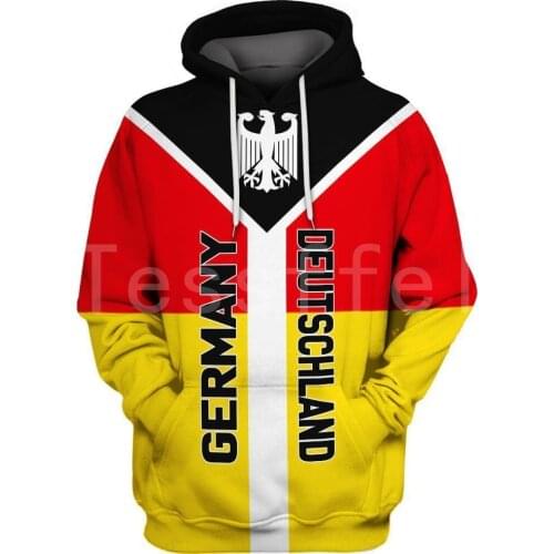 Tessffel Newest Germany Country Flag NewFashion Men/Women Funny Autumn Sweatshirt 3Dprint Casual Hoodies Long Sleeve Pullover A5