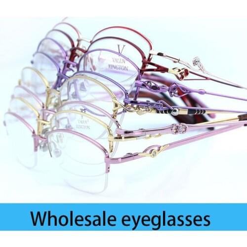 Cubojue Wholesale Eyeglasses Frame Men Women Sale Bulk 3 Pcs/lot Retail Glasses Man Metal Alloy High Quality