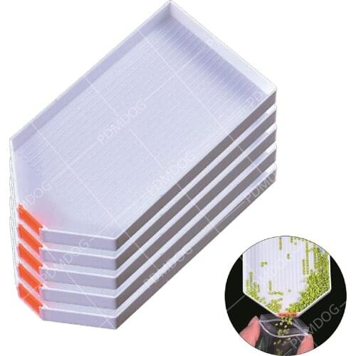 Plastic Bead Sorting Tray Diamond Painting Cross Stitch Nail Tool Accessories Large Diamond Rhinestone Plate Tray, for DIY Craft