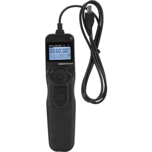 RM‑VPR1 Black Automatic Timer Remote Control Precise Timing Shutter Cable Release for Sony A7/A