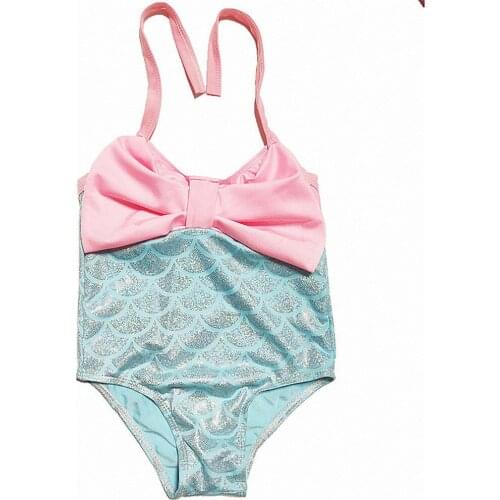 Mermaid Design Girl One-piece Colorful Newborn Beachwear Cute Kids Clothes Fashion Girls Outfits Baby Toddlers
