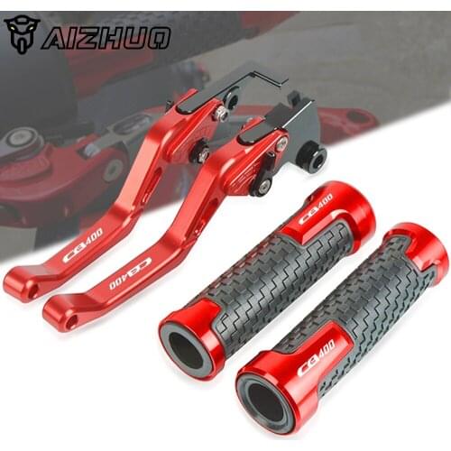 Motorcycle CNC CB 400 Brake Clutch Levers FOR HONDA CB400 CB400SF 1992-1998 1997 1996 1995 Accessories Handlebar Handle Grips
