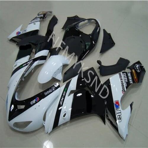 High quality Fairing for KAWASAKI NINJA ZX10R 06-07 ZX 10R 06 07 ZX-10R 10 R 2006 2007 white black Fairing Kits