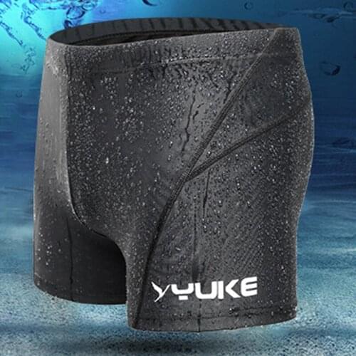 Y261 YUKE Men swim shorts men guy swimwear swim trunks boxers quick-drying professional swimsuit men sunga brief plus size L-5XL
