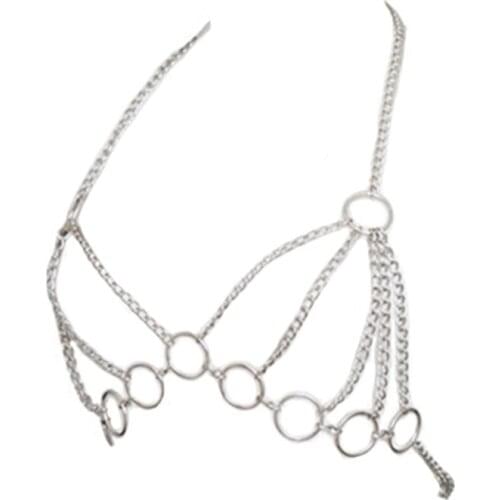 Women Open Cup Bra Fetish Chain Bra Woman Sexy Lingerie Halter Bras Fantasia Reggiseno Mujer Sosten Womens Lenceria