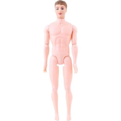 30cm 12 Moveable Jointed Nude Doll Body for Ken Boy Male Man Boyfriend Prince GXMB