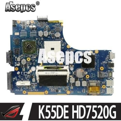 Asepcs For Asus K55DR K55DE Motherboard with HD7520G Discrete Video Card