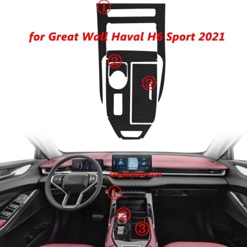 Car Sticker for Great Wall Haval H6 Sport 2018 2019 2020 2021 Accessories Gear Shift Frame Panel Protection Membrane