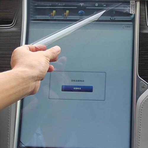 Car Central Control Navigation PET Film Anti-scratch GPS Screen Film Sticker Protecor For Tesla Model X S Car Accessories
