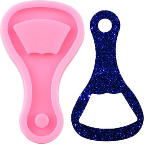 Shiny Glossy Corlcscrew Silicone Mold Epoxy Resin Craft Moulds Pendant Polymer Clay Molds DIY Handmade Mould