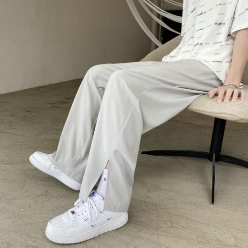 Fashion Vent Pants Men Streetwear Hot sale 2021 Summer Thin Hip Hop Harem Pants Mens Casual Joggers Pants Trousers