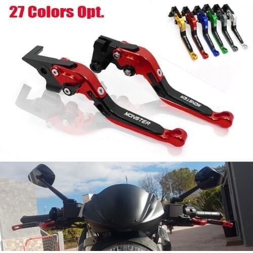 For Ducati Monster ST2 M 400 600 620 695 750 919 796 696 M600 ST2 Motorcycle Accessories Folding Extendable Brake Clutch Levers