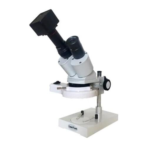 20X 40X Electronic metallography Board Phone Repair Binocular Stereo Microscope with Ring Lamp and 5.0MP Digital Eyepiece Lens