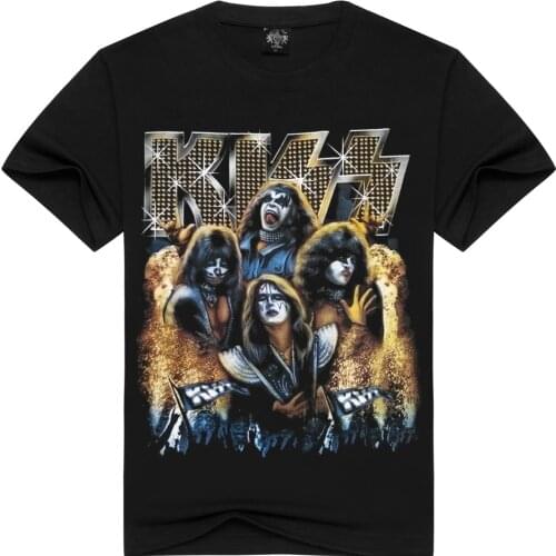 Hip Hop Women/Men t shirt KISS Creatures Short Sleeve t-shirt Funny 3D Print T-Shirts Summer Tops Tees