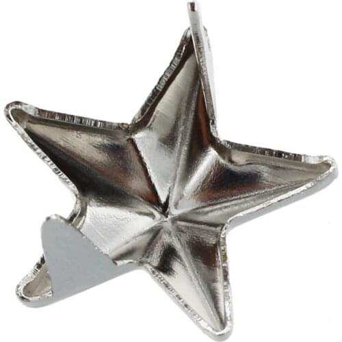 HHTL-100 X silver star Rivets for bag/shoes/gloves 10mm