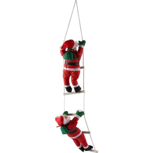 Hot Large 55/80cm Christmas Noel Natal Santa Claus Doll With Stair To Giving Gift Sint Nicolaas Christmas Tree Decoration est