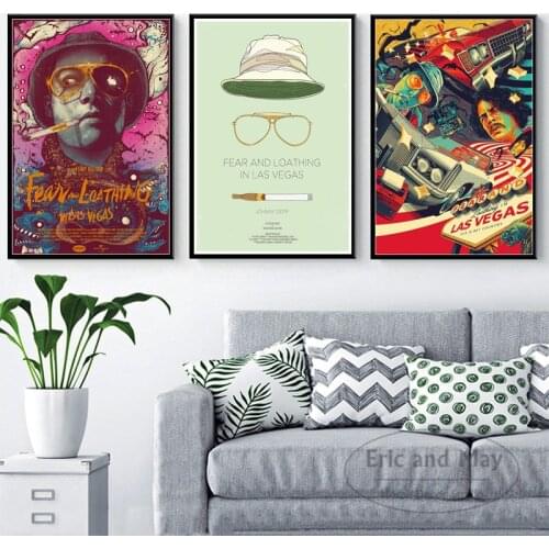 Hot Fear And Loathing In Las Vegas Classic Movie Posters And Prints Canvas Painting Pictures On The Wall Abstract Home Decor