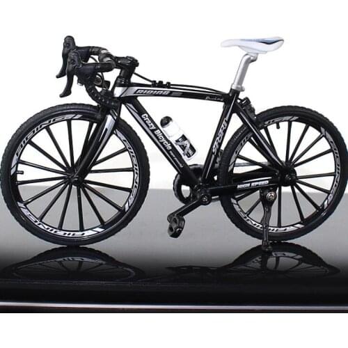 1:10 Alloy Bicycle Model Diecast Metal Finger Mountain bike Racing Toy Bend Road Simulation Collection Toys for children