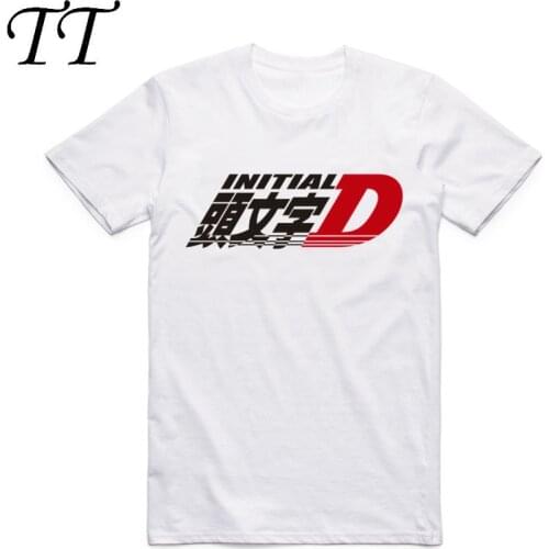 2017 Men Print Drift Japanese Anime Fashion T Shirt Short Sleeves O Neck Summer Cool Casual AE86 Initial D Homme Tshirt
