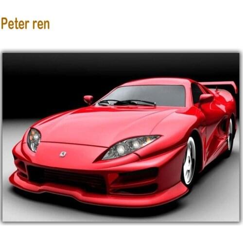 Rolls-Royce diy diamond painting red cars pattern bead cross stitch kits full Square diamond mosaic Handmade Crafts Embroidery